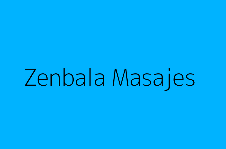 Zenbala Masajes